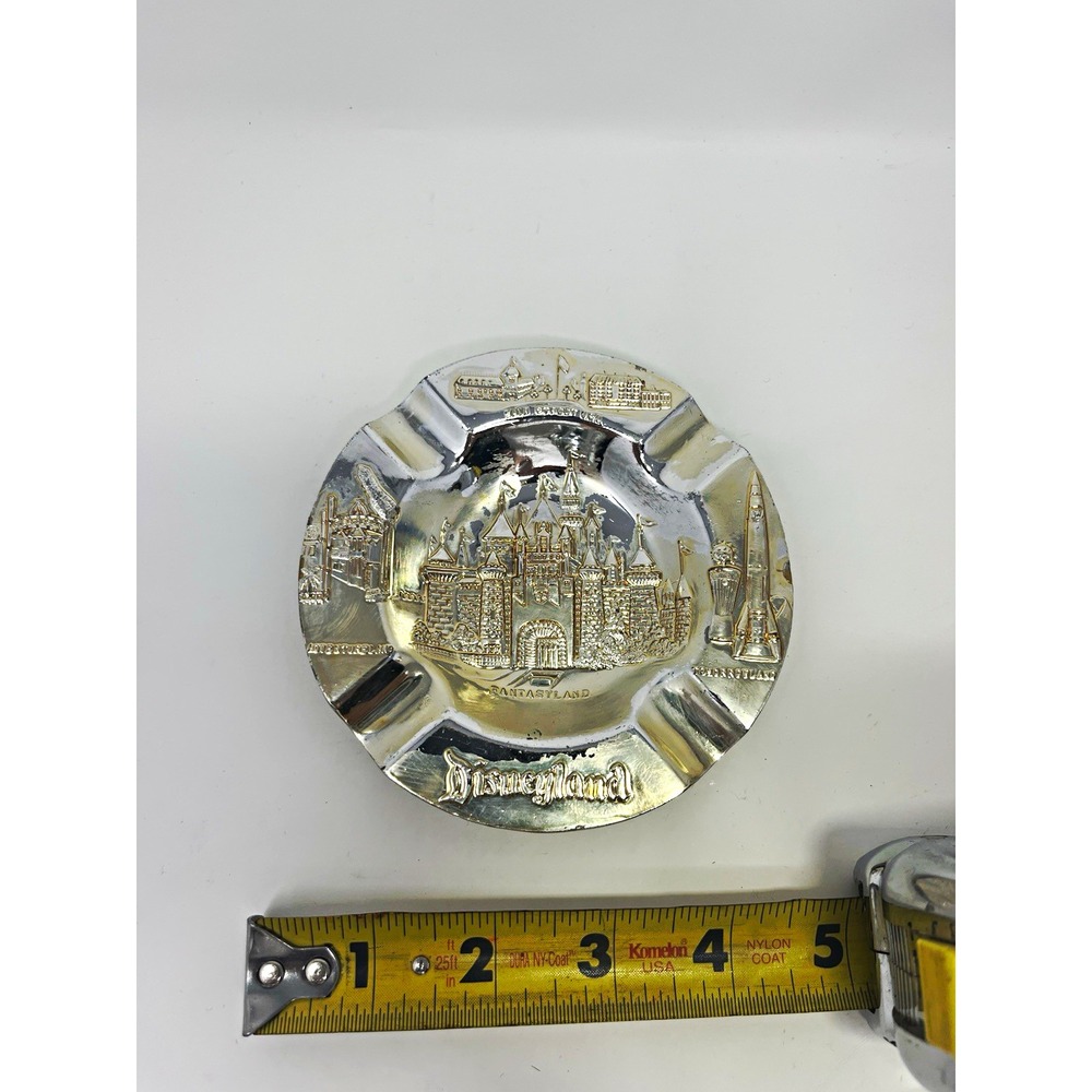 Disney 1961 Disneyland Sleeping Beauty Castle Metal Ashtray Souvenir